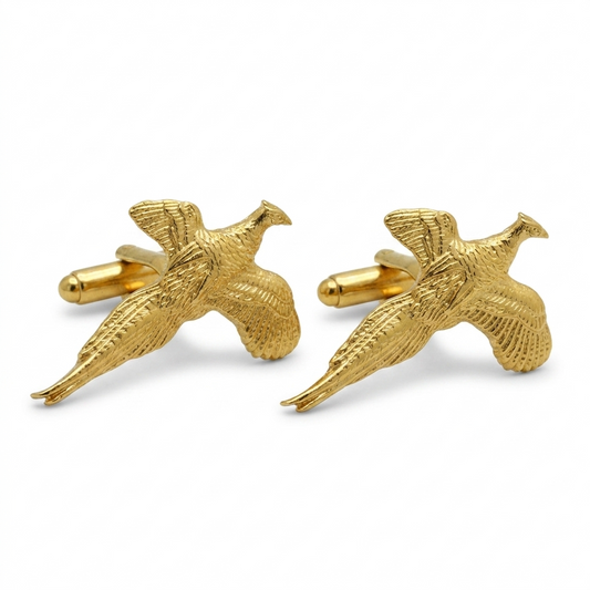 Gamebird Gold Plated 22ct Cufflinks Set