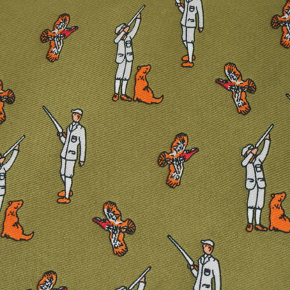 green game shooting tie close up