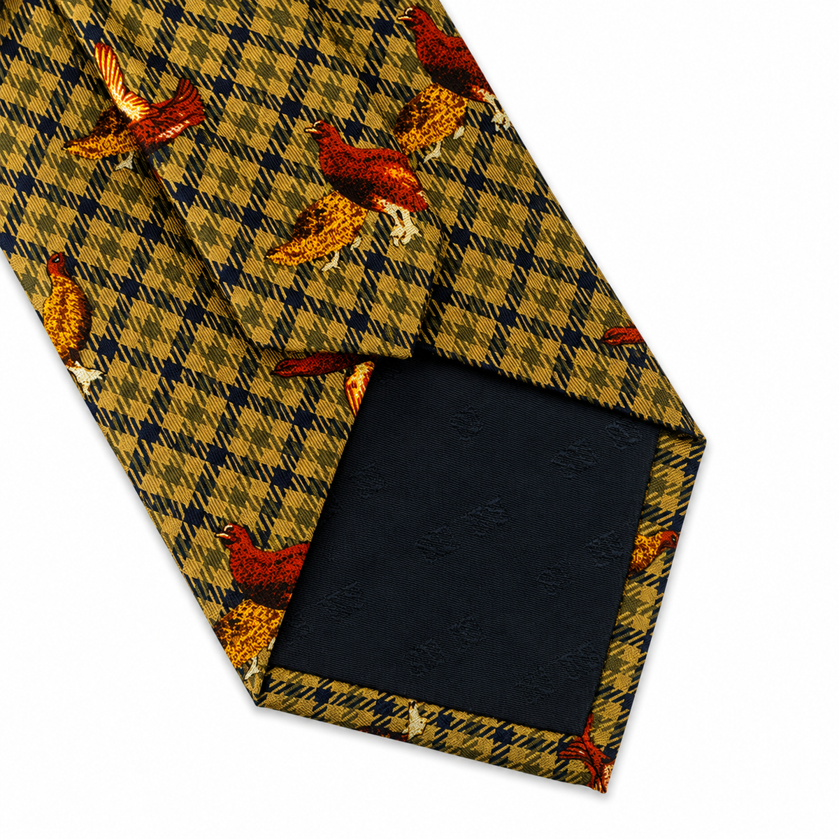 Silk Grouse Pattern Tweed Tie