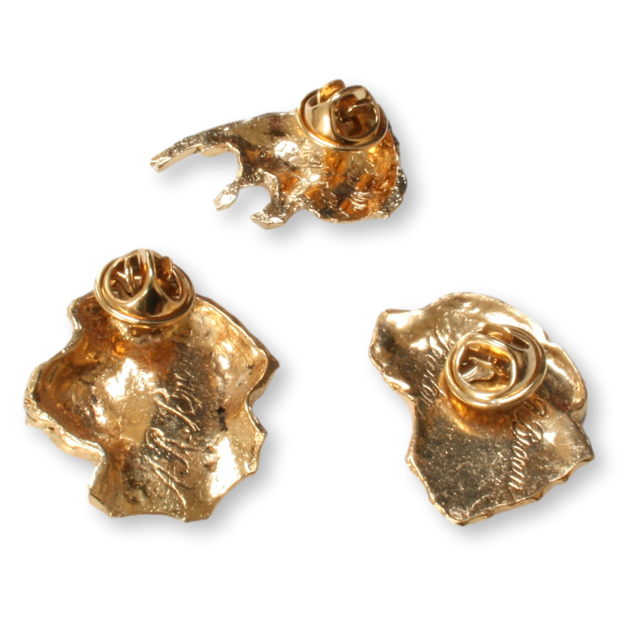 gun dog gold badges back