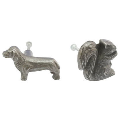 Dog and Squirrel Door Knobs