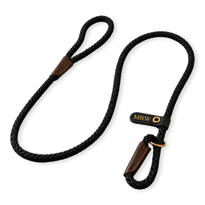 Personalised Dog Lead Braided Rope Slip Lead