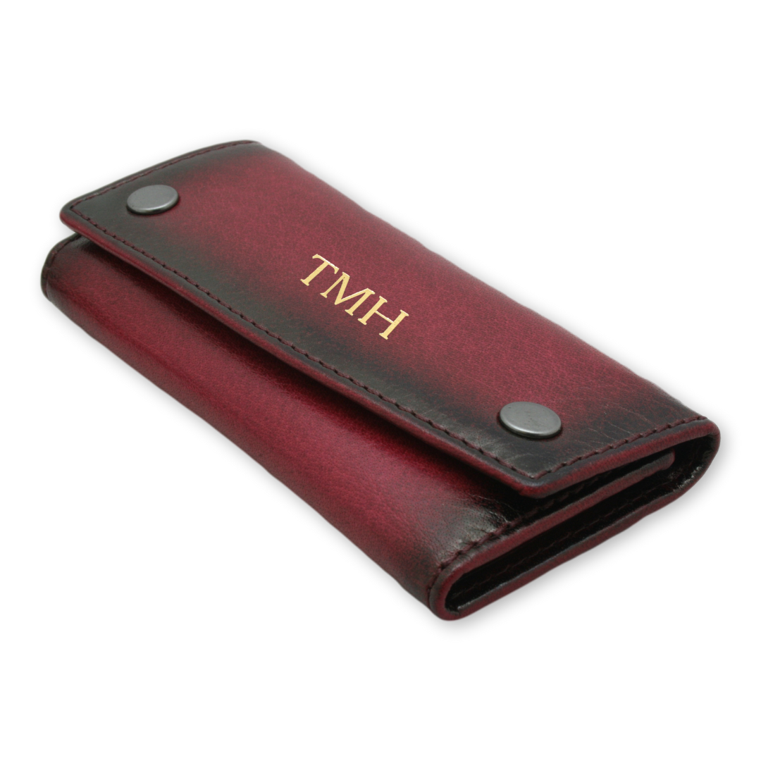 Brown Leather Key Case Wallet