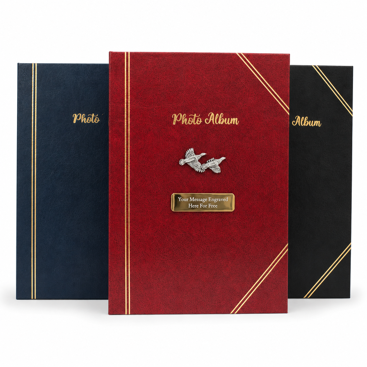 Gamebirds Shooting Album In Blue Red or Black Free Engraving