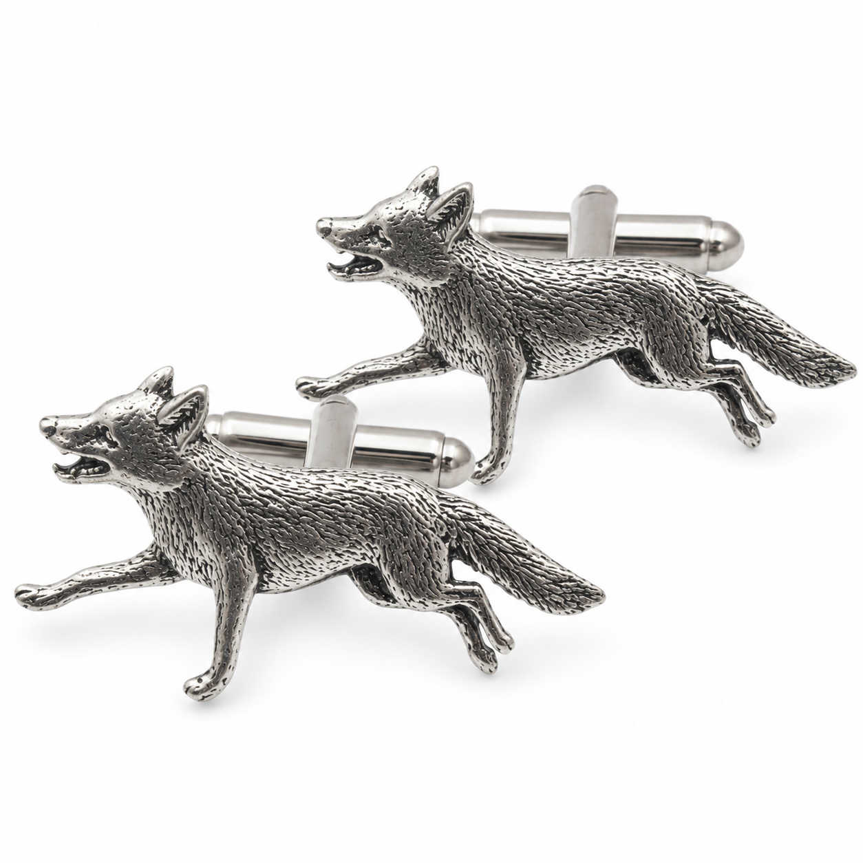 Fox Running Cufflinks with Gift Box