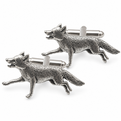 Fox Running Cufflinks with Gift Box