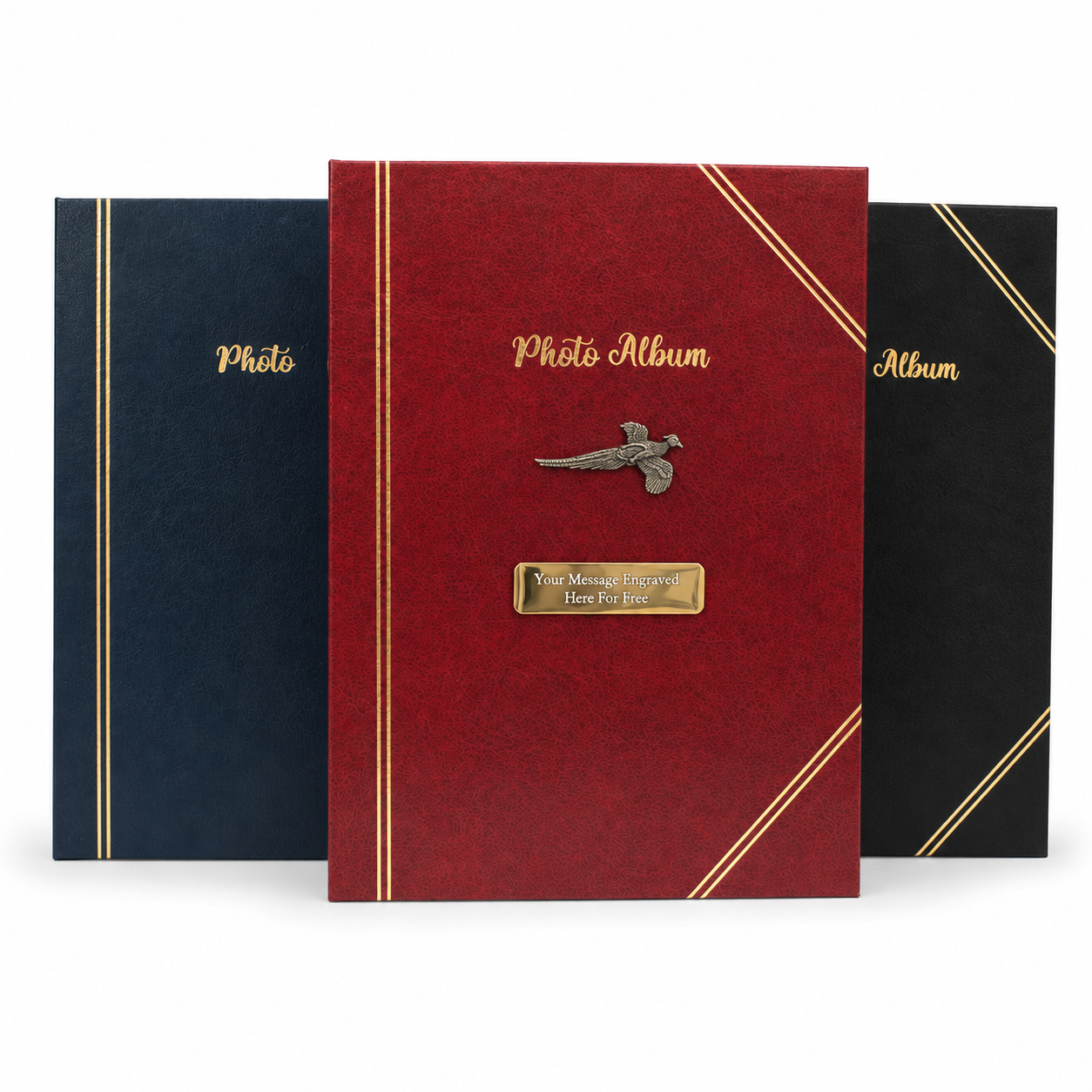 Gamebirds Shooting Album In Blue Red or Black Free Engraving
