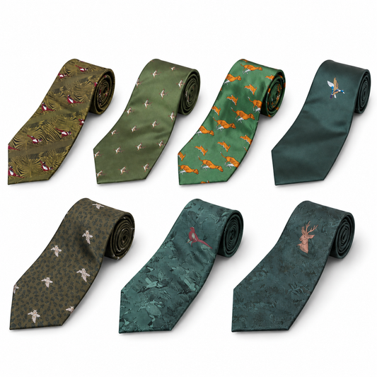 Country Themed Bisley Shooting Tie Set