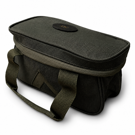 Personalised Green Canvas Shotgun Cartridge Bag