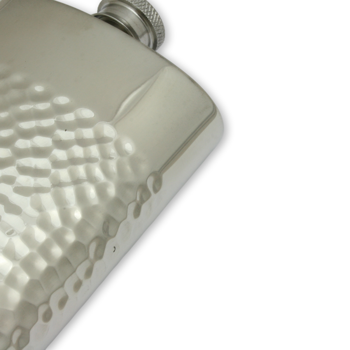 Shoots Lab Flask 3/4 Hammered Shooting Hip Flask English Pewter With Initials Engraved ...