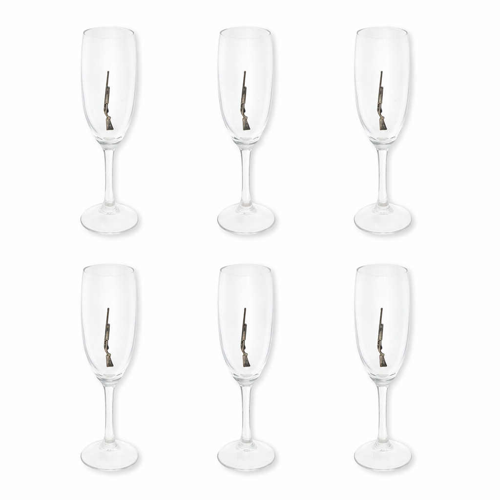 Set of champagne glasses