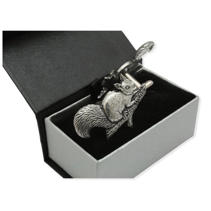 Squirrel Pewter Cufflinks