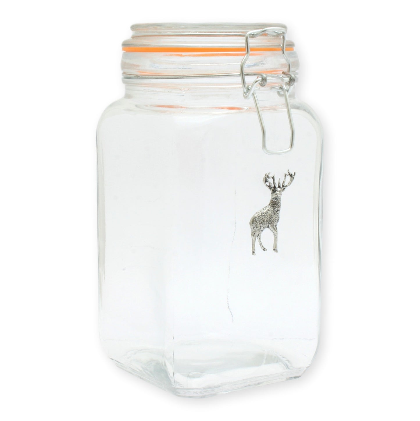 stag glass jar