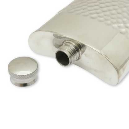 top hammered flask