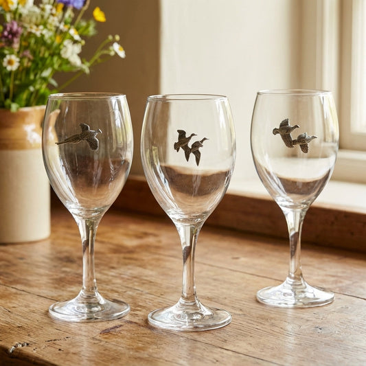 shooting wine glasses