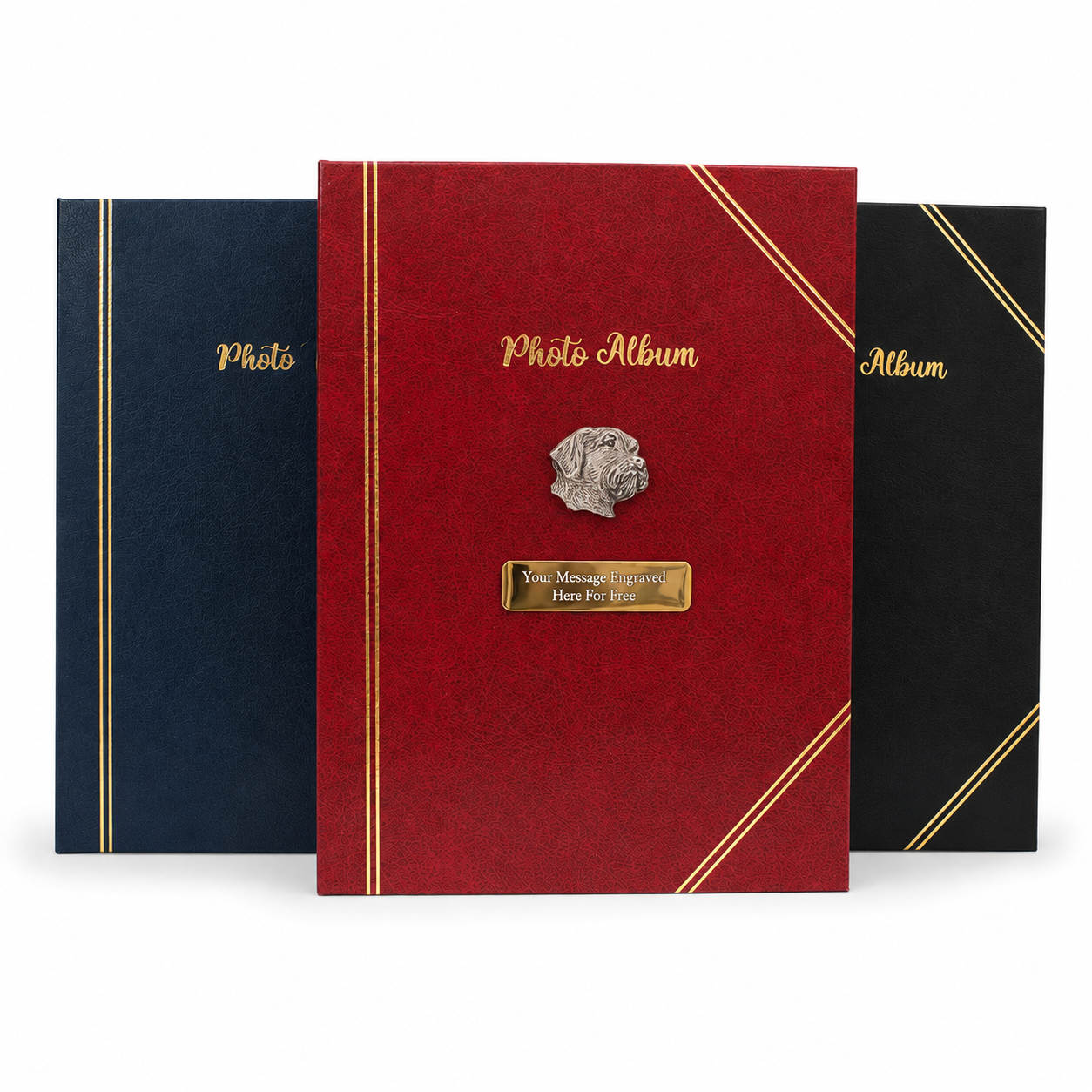 Gundogs Shooting Album In Blue Red or Black Free Engraving