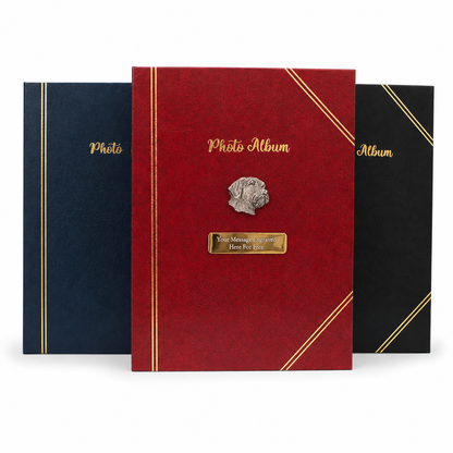 Gundogs Shooting Album In Blue Red or Black Free Engraving
