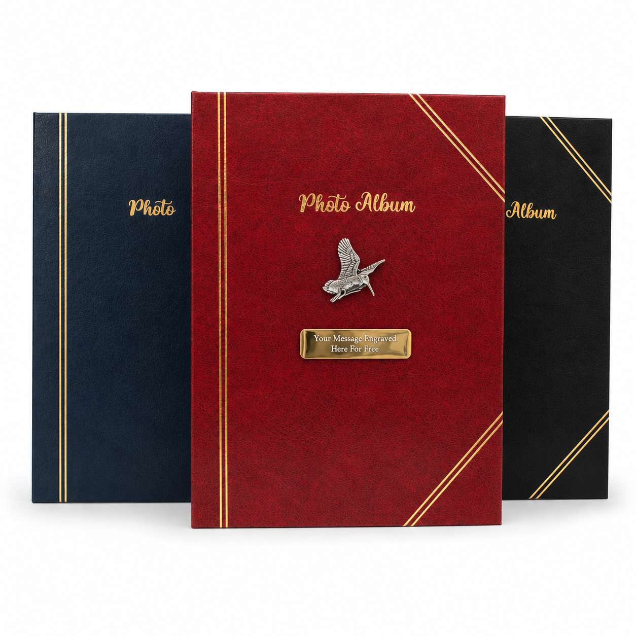 Gamebirds Shooting Album In Blue Red or Black Free Engraving