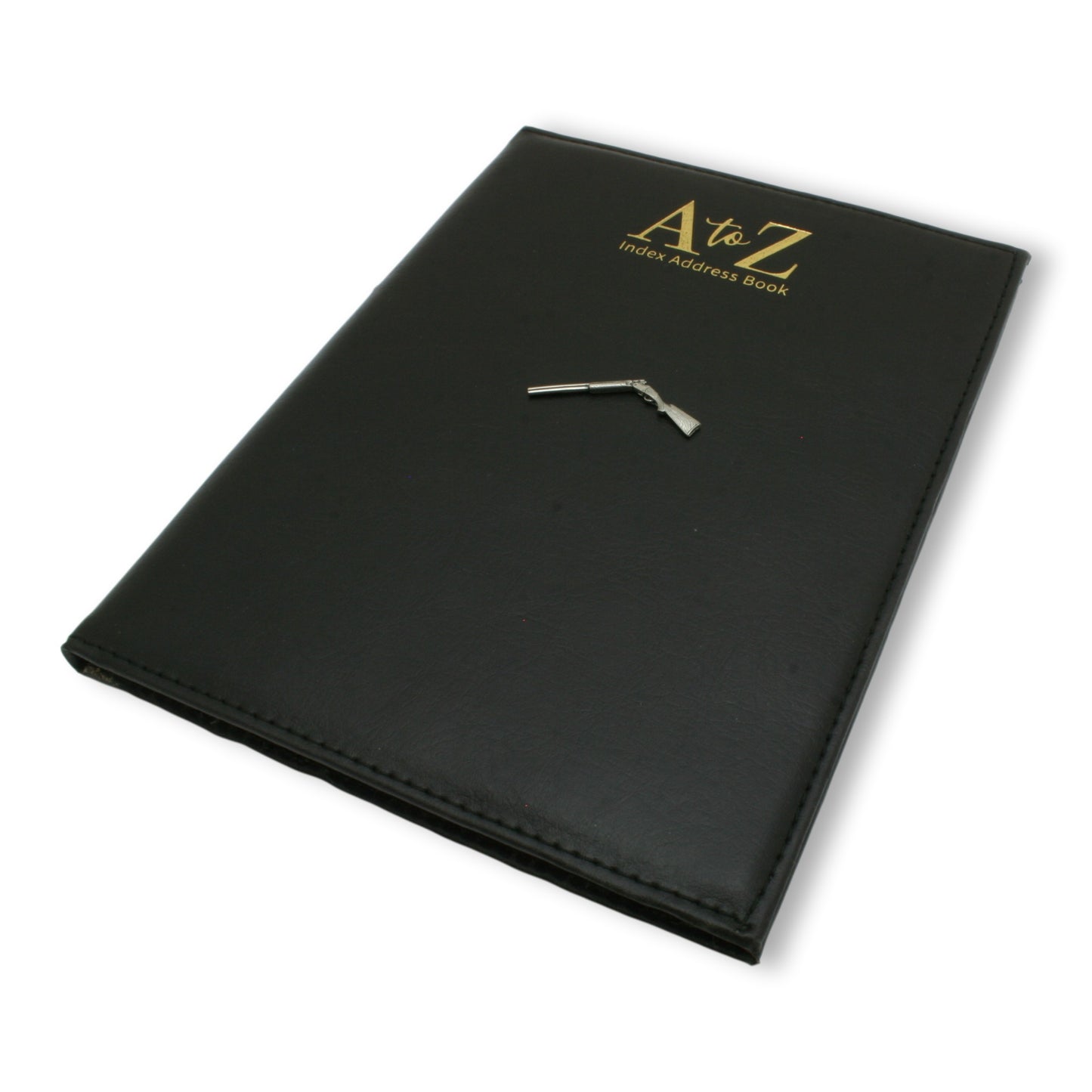 Open Shotgun Style Address Book A-Z Index Grey, Brown or Black
