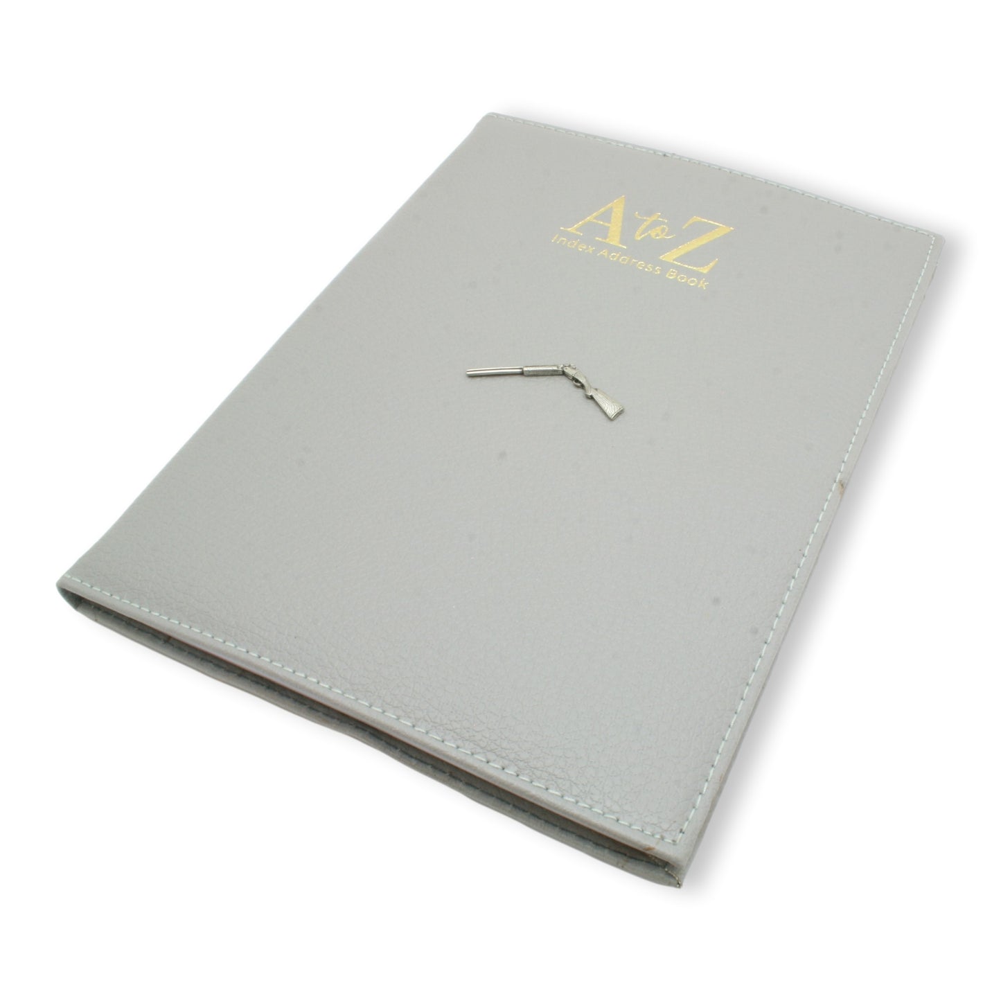 Open Shotgun Style Address Book A-Z Index Grey, Brown or Black