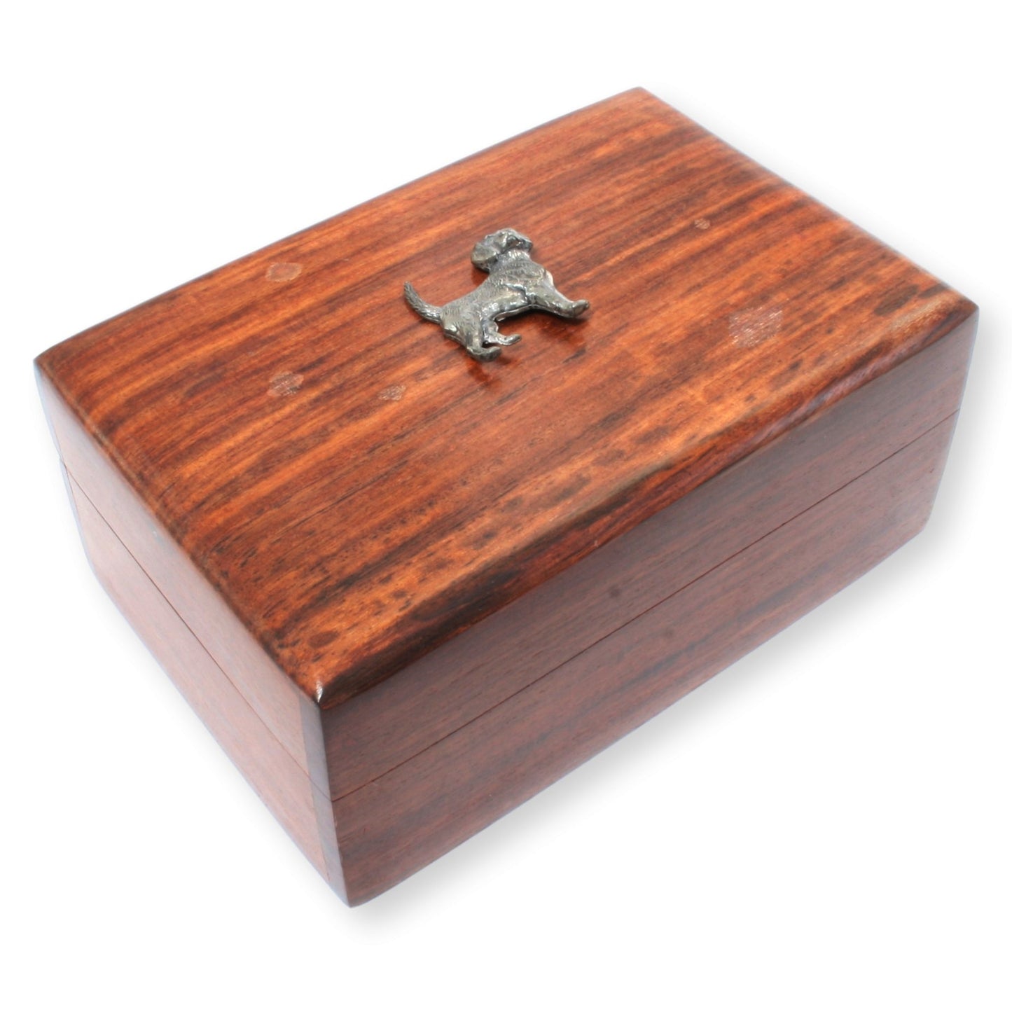 Rosewood Jewellery Storage Box With Country Motifs