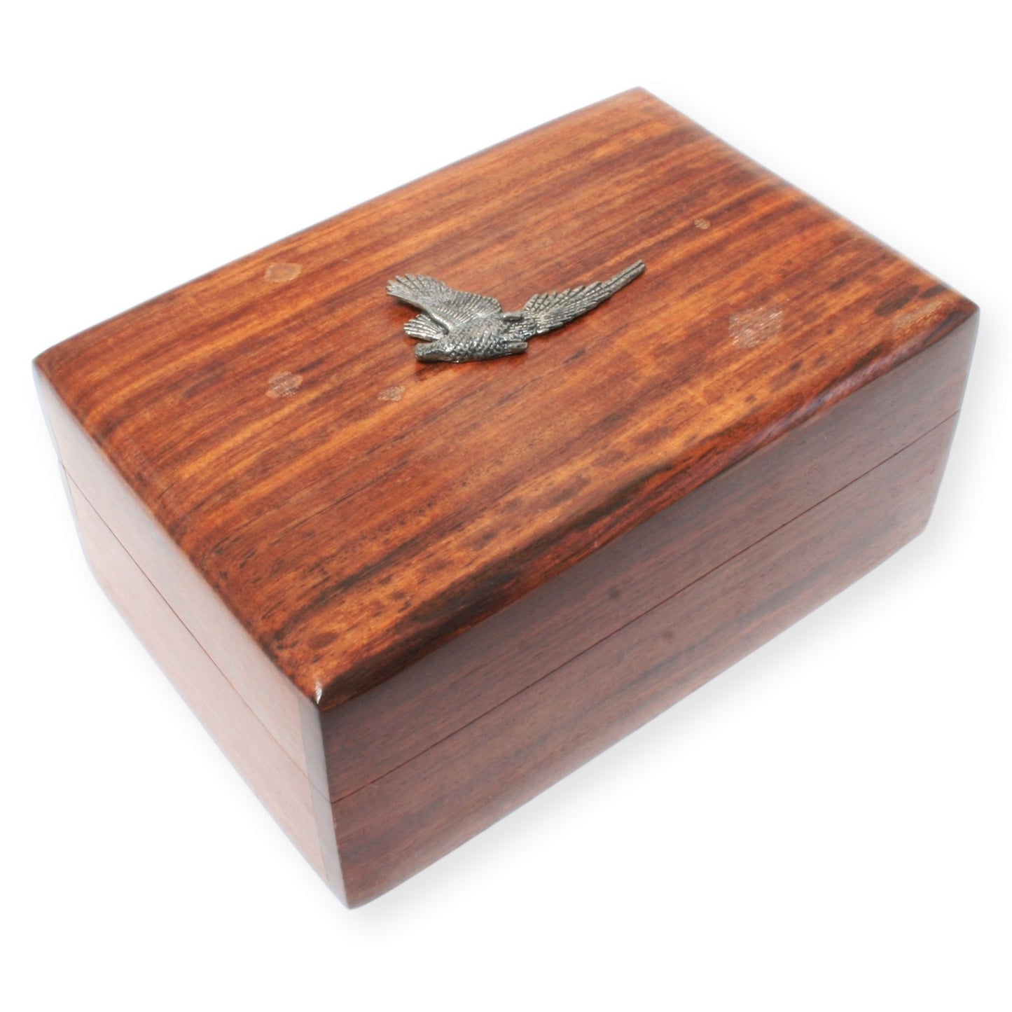 Rosewood Jewellery Storage Box With Country Motifs