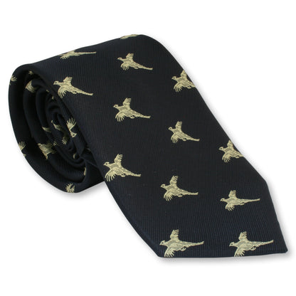 Blue Pheasant Tie gamekeepers Cottage Gifts