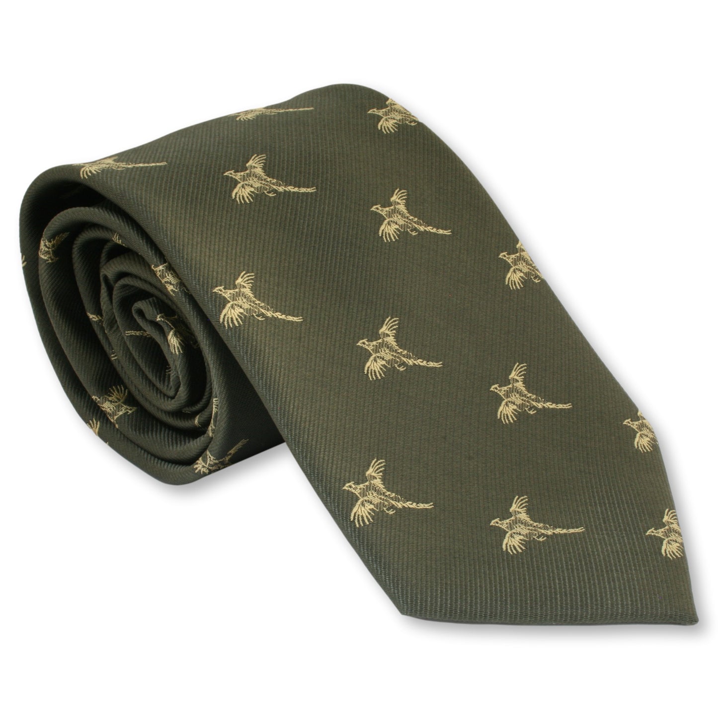 Green Pheasant Tie gamekeepers Cottage Gifts