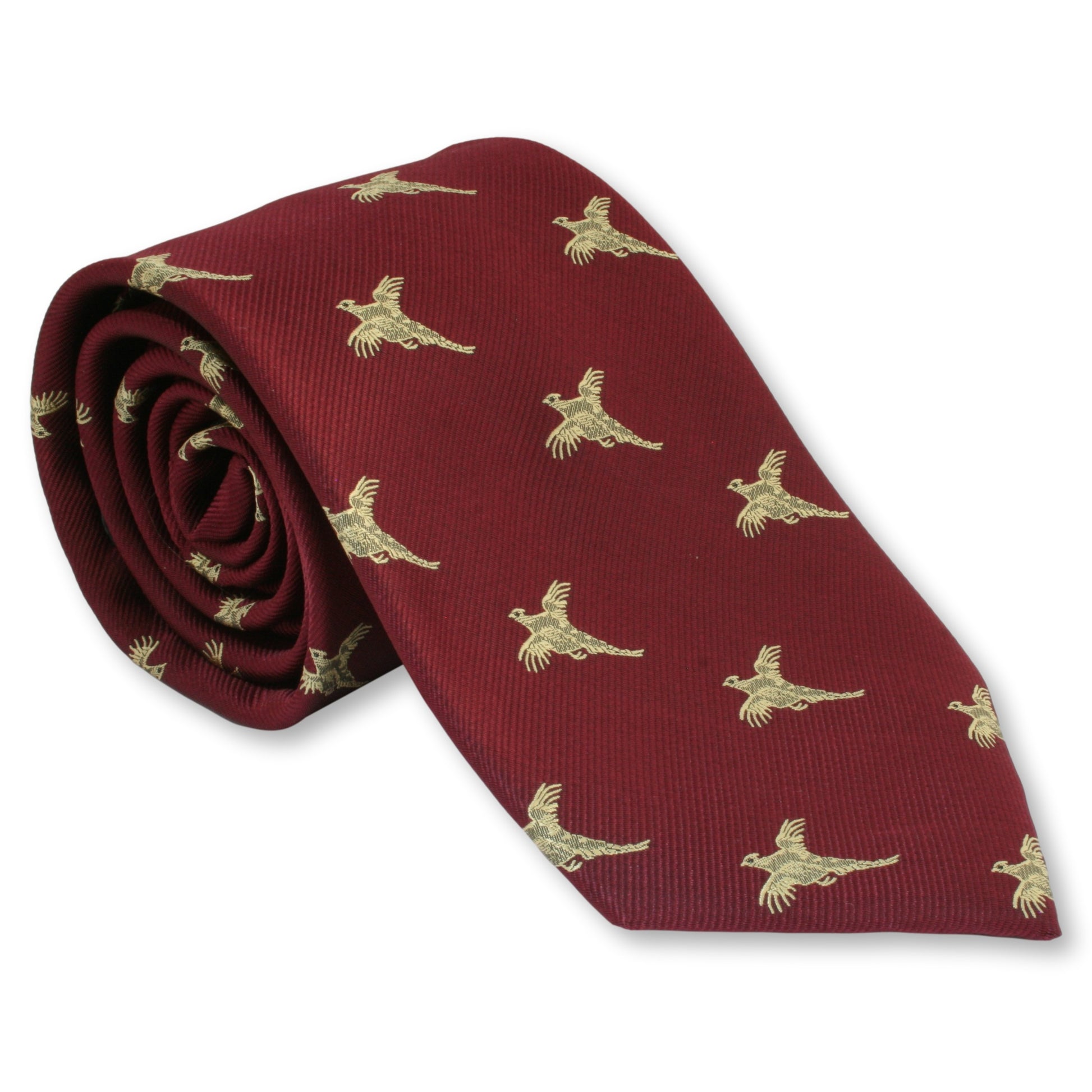 Red Pheasant Tie gamekeepers Cottage Gifts