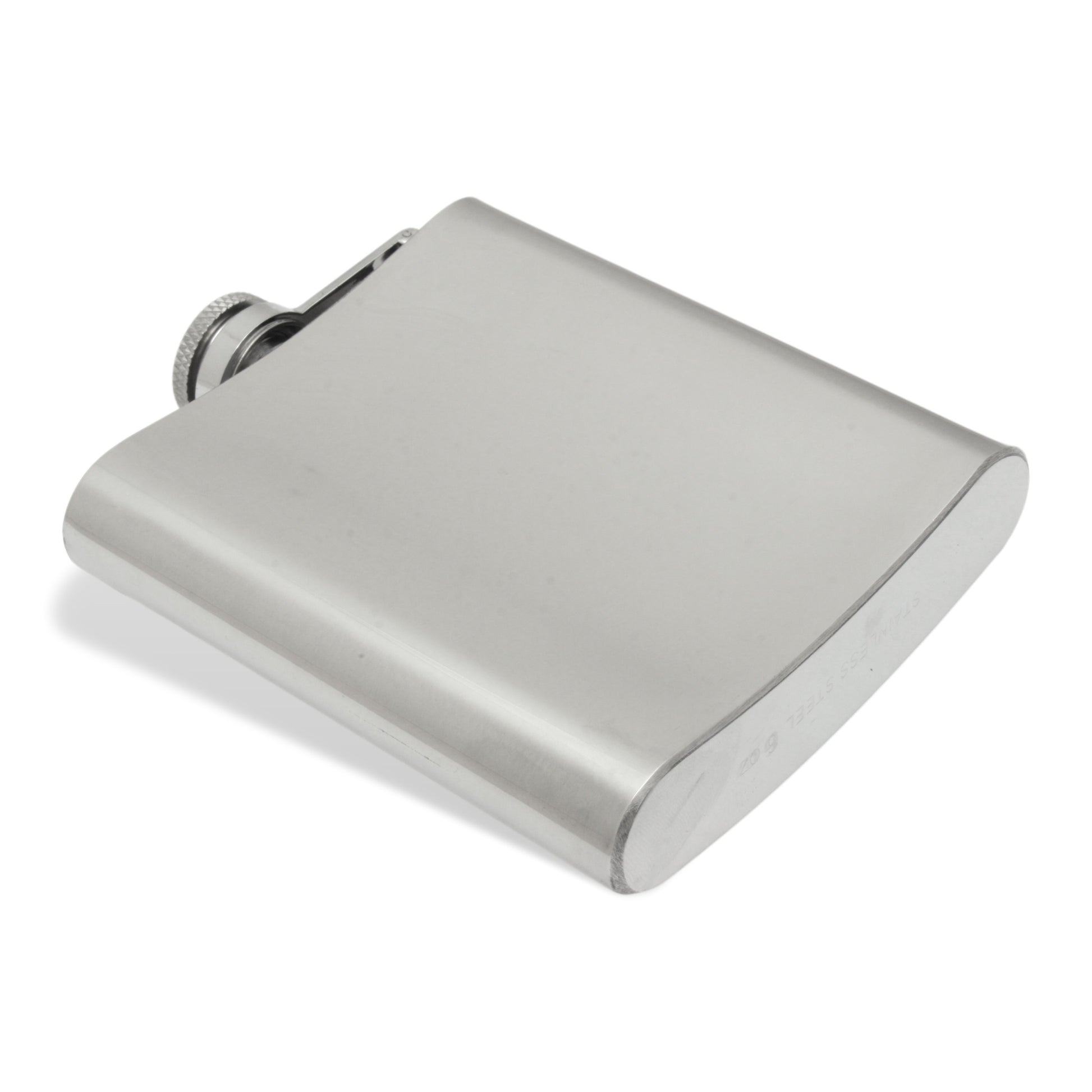 Open Shotgun Silver Flask Back