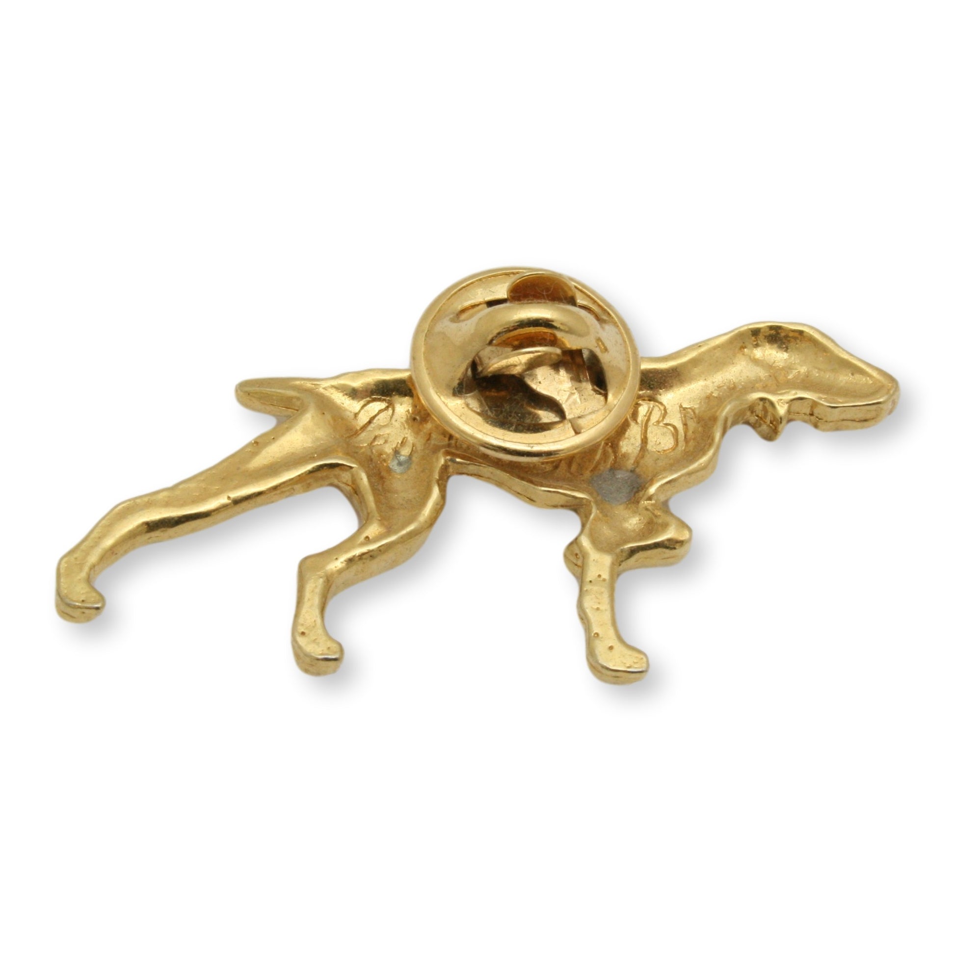 Gold Pointer Pin Brooch