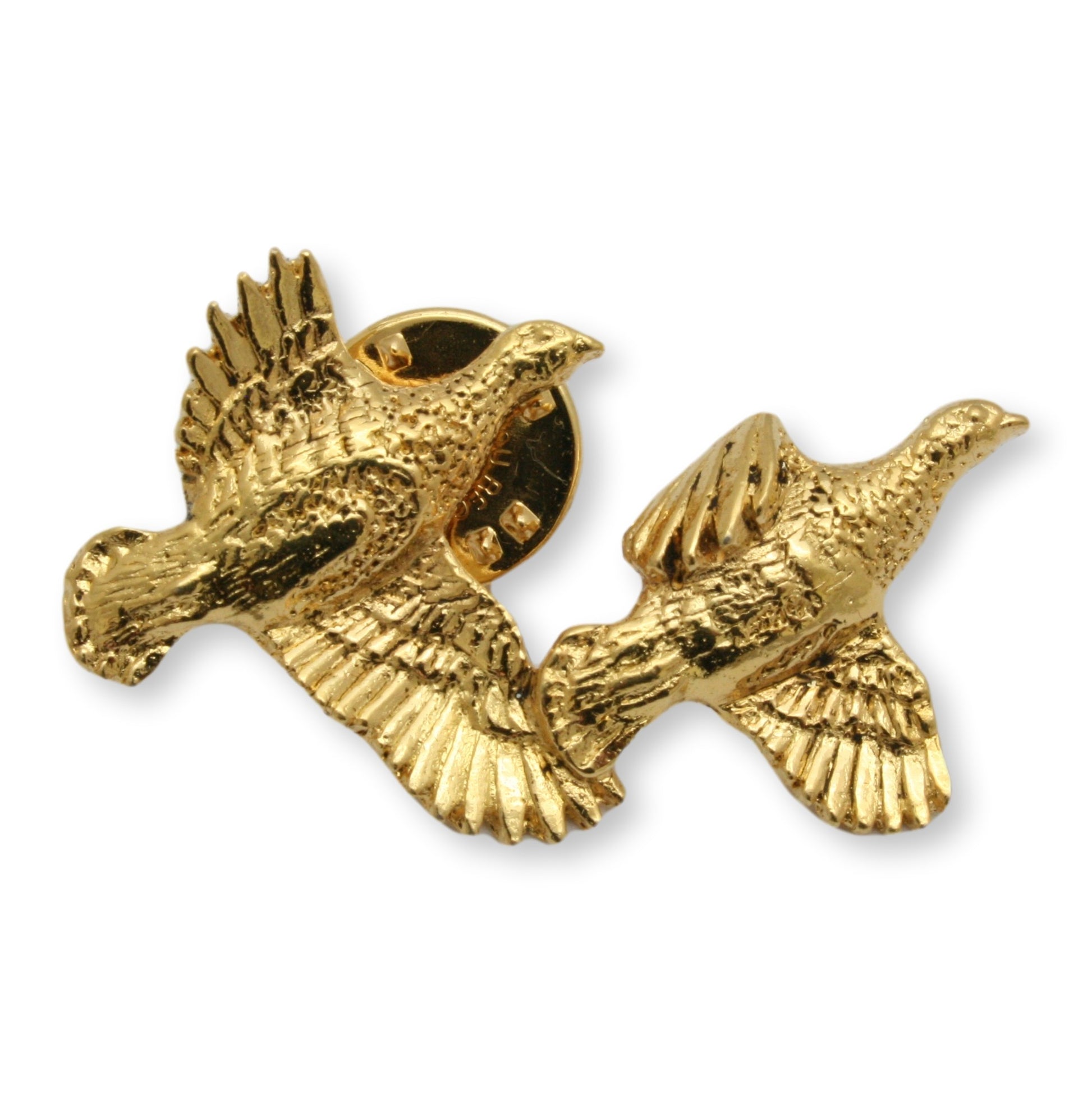 Gold Partridge Pin Lapel