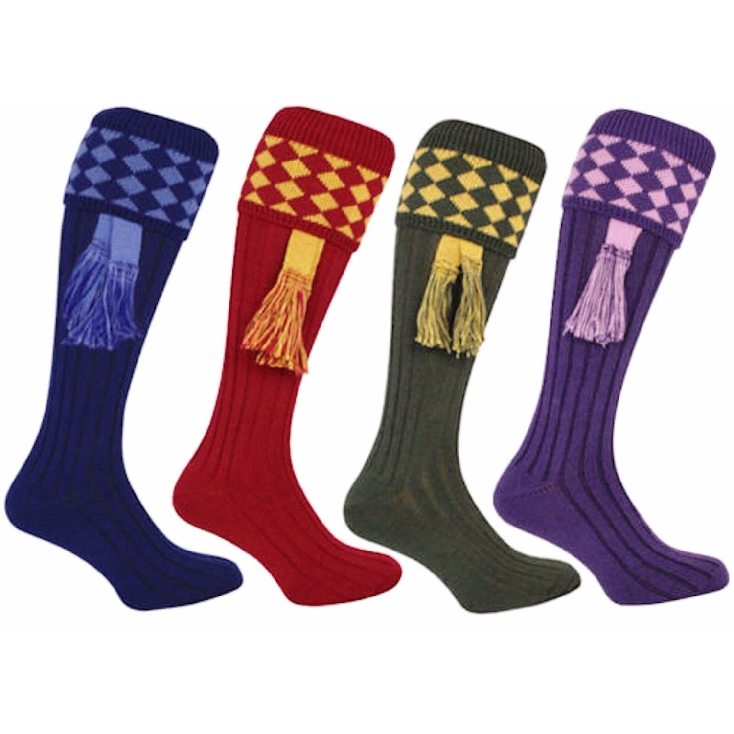 Game shooting socks with garters