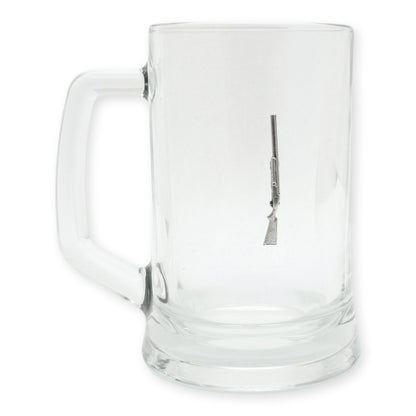 Shotgun or Rifle Glass Tankard 600ml